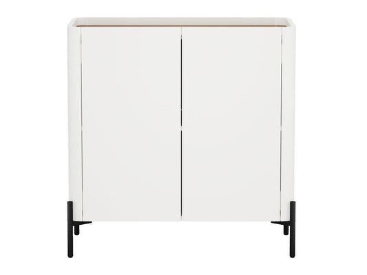 Abbey Accent Cabinet in Maple and Off White - Ornate Home