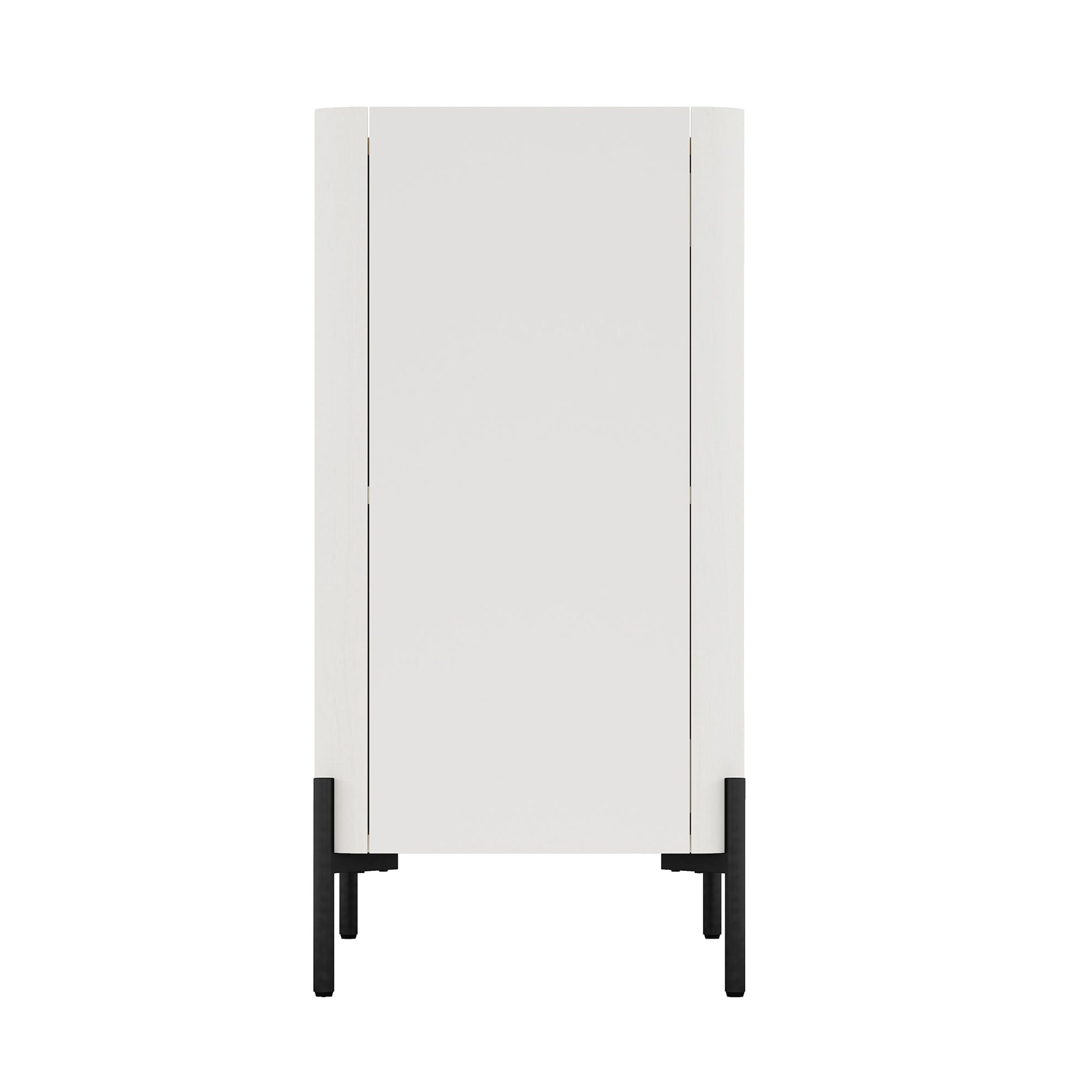 Abbey Accent Cabinet in Maple and Off White - Ornate Home