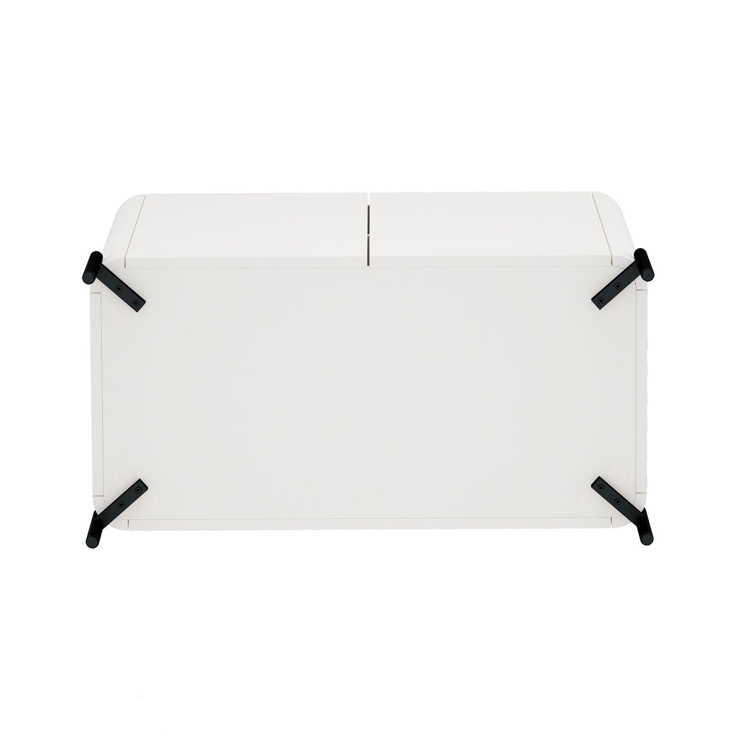Abbey Accent Cabinet in Maple and Off White - Ornate Home