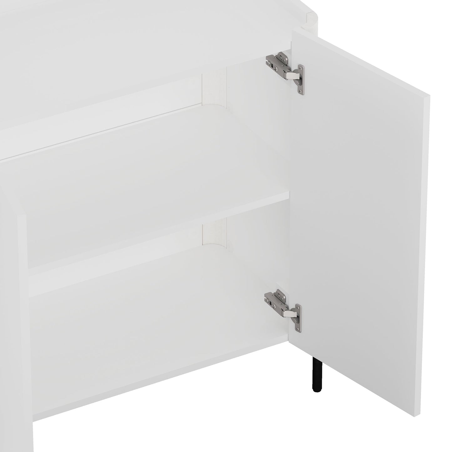Abbey Accent Cabinet in White - Ornate Home
