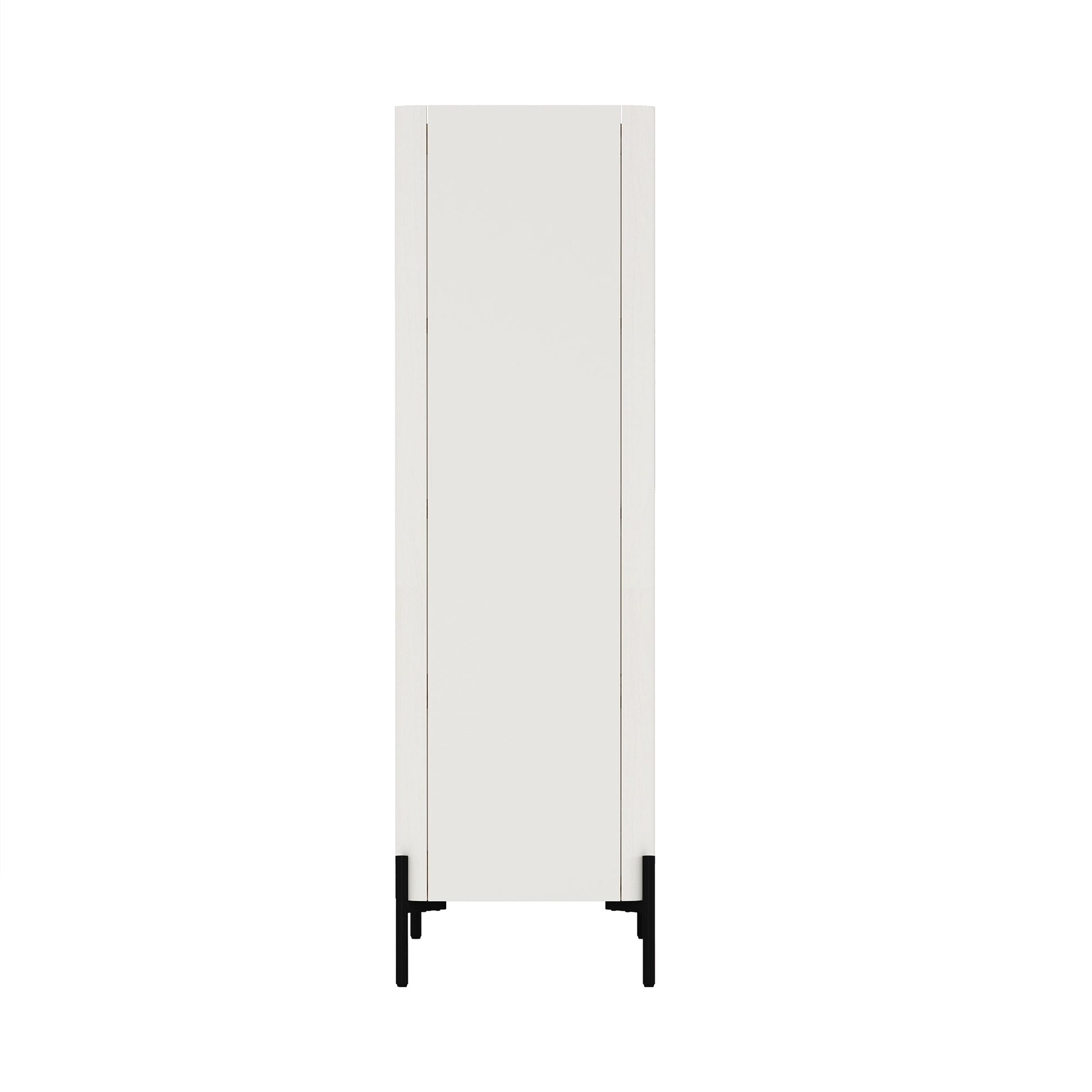 Abbey Décor Glass Cabinet in Maple and Off White (set of 2) - Ornate Home