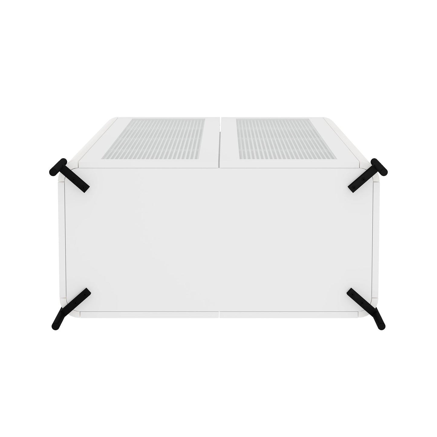 Abbey Décor Glass Cabinet in White - Ornate Home
