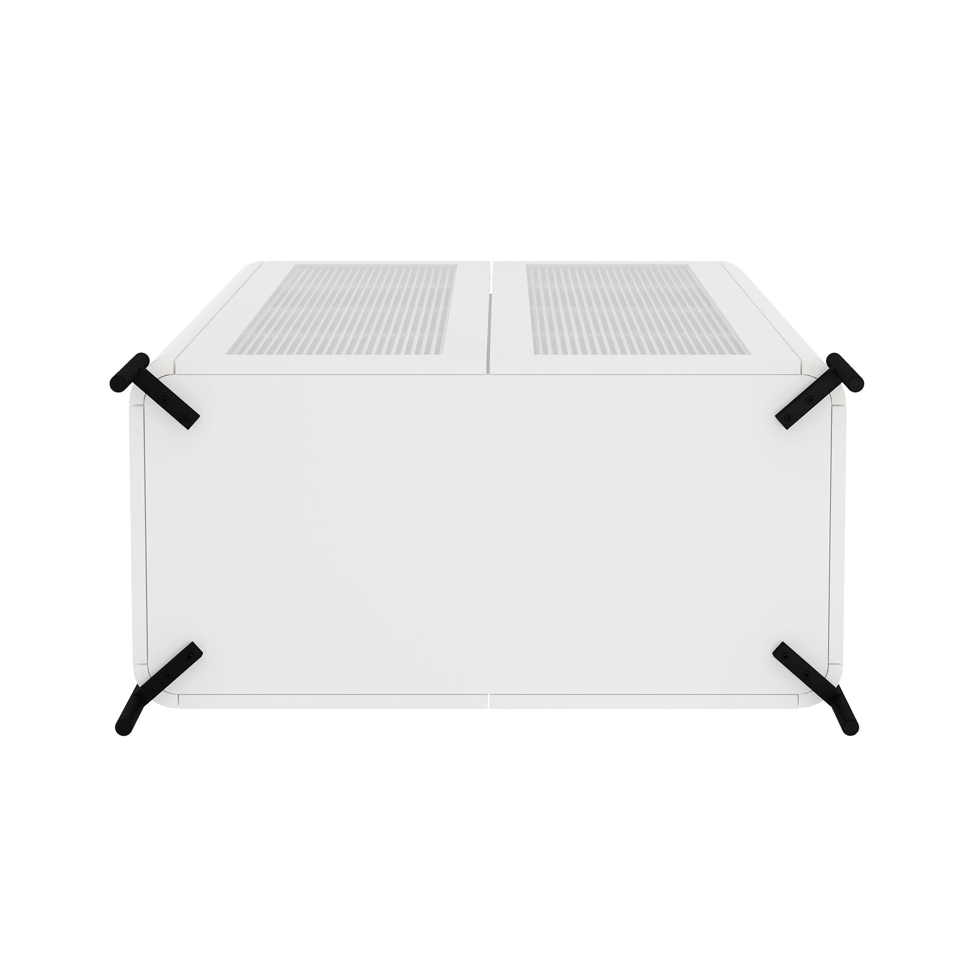 Abbey Décor Glass Cabinet in White - Ornate Home