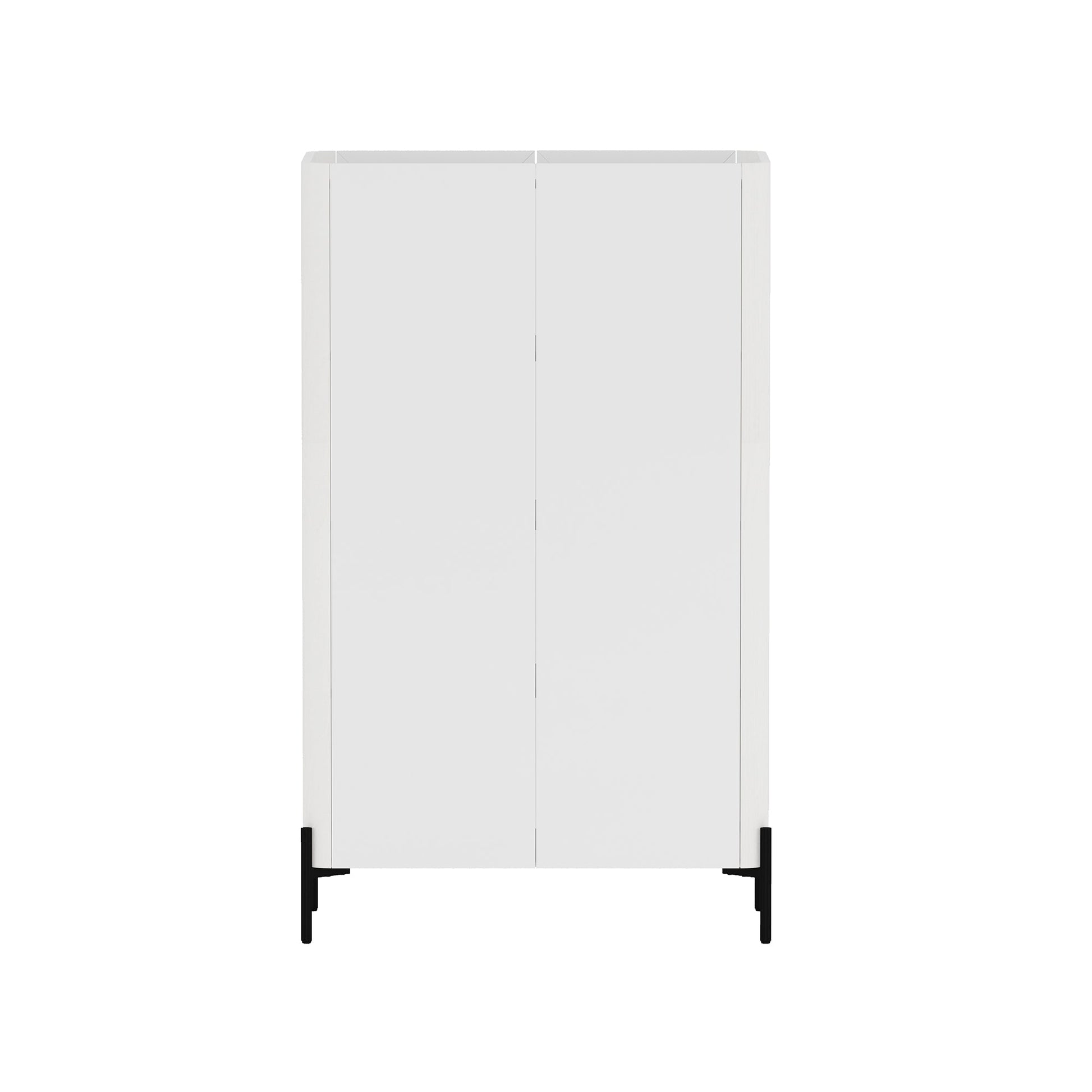 Abbey Décor Glass Cabinet in White (set of 2) - Ornate Home