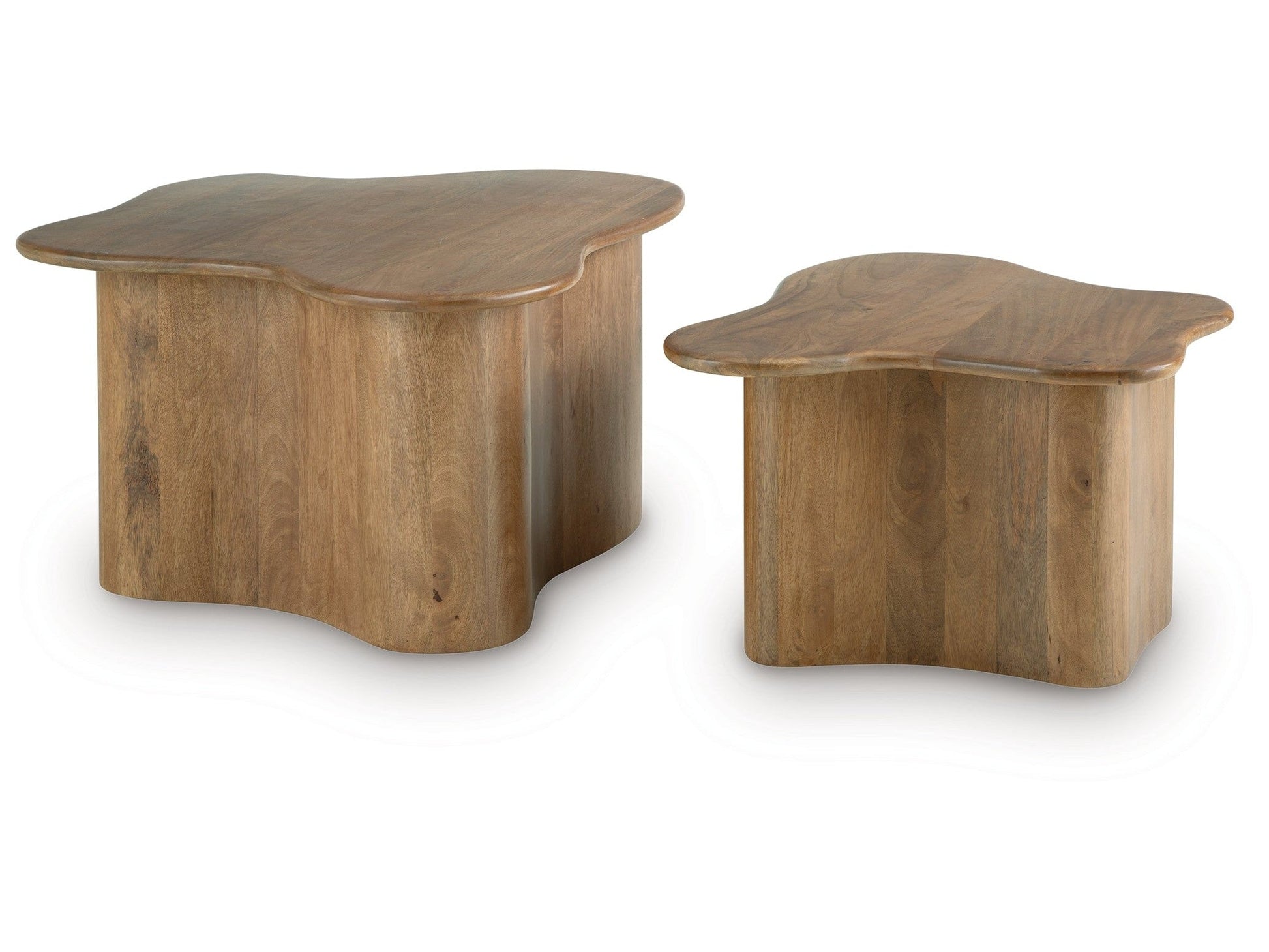 Abeford Brown Accent Cocktail Table Set (Set of 2)- Viva Furn