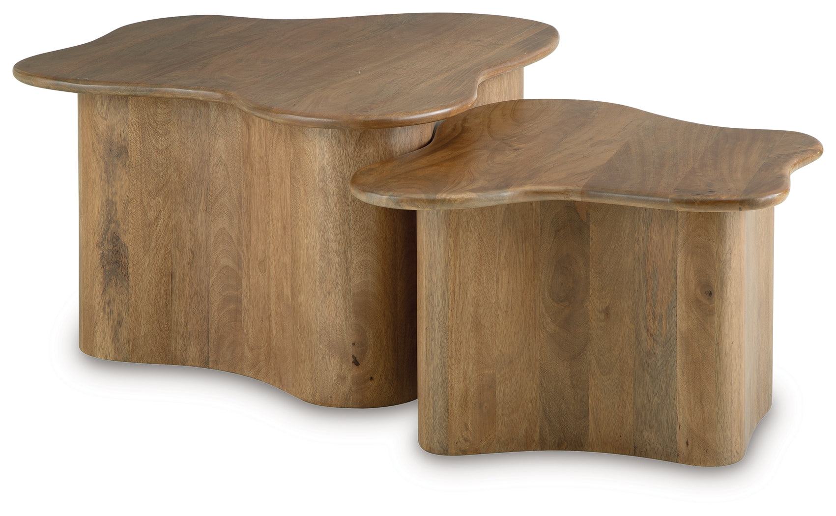 Abeford Brown Accent Cocktail Table Set (Set of 2)- Viva Furn