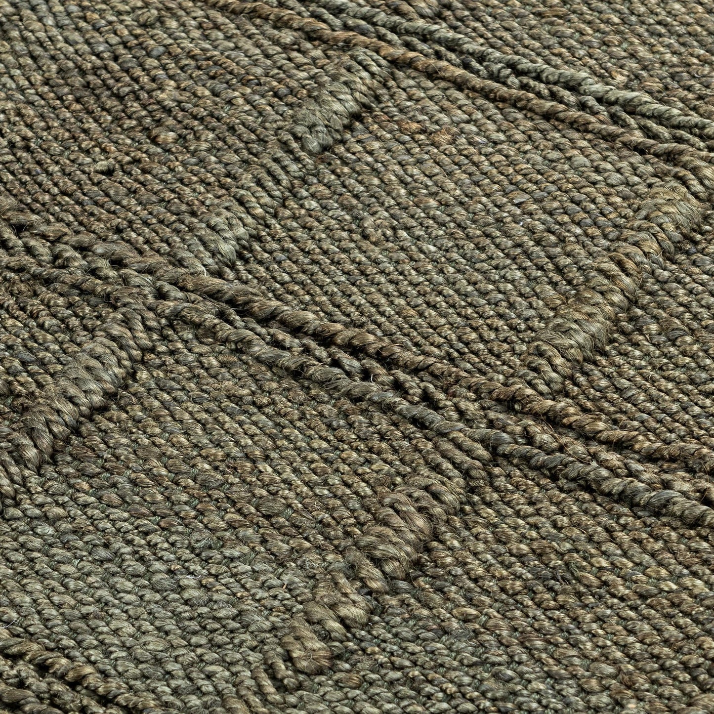 Aberdeen Jute Olive Green Rug - Ornate Home