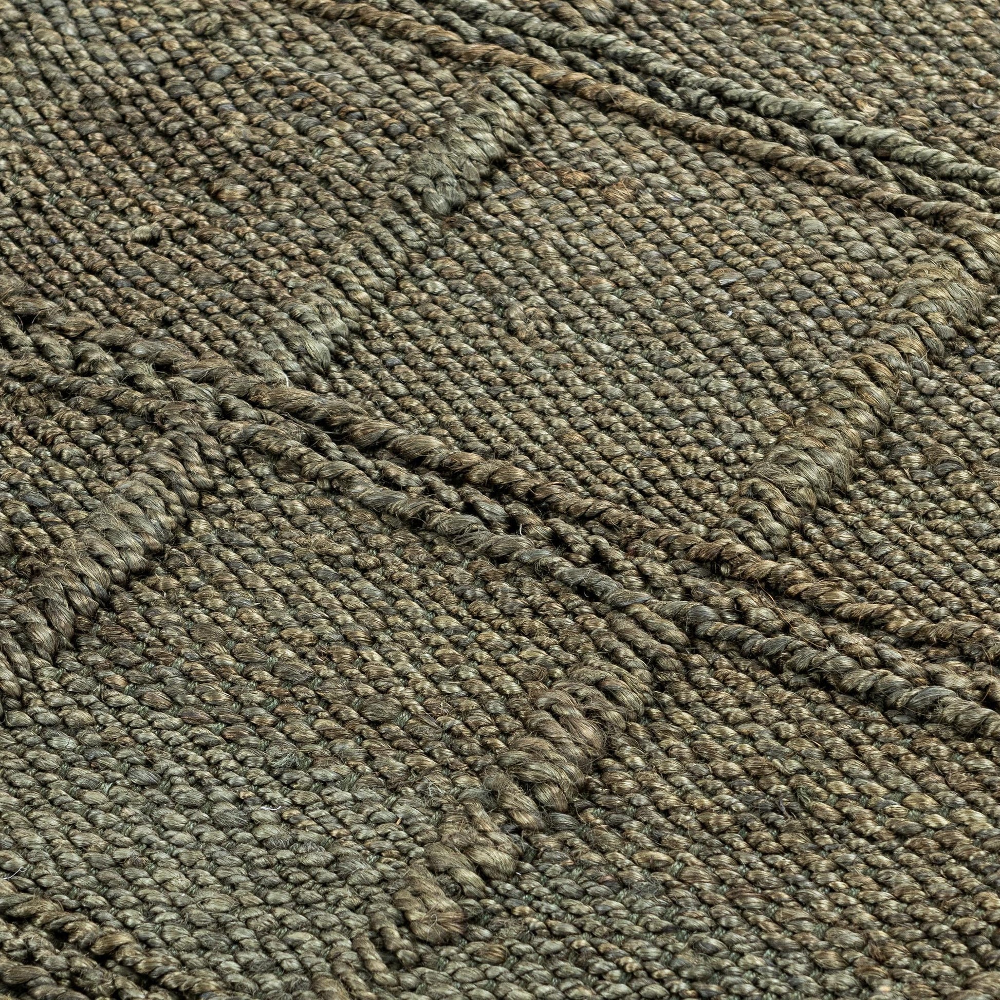 Aberdeen Jute Olive Green Rug - Ornate Home