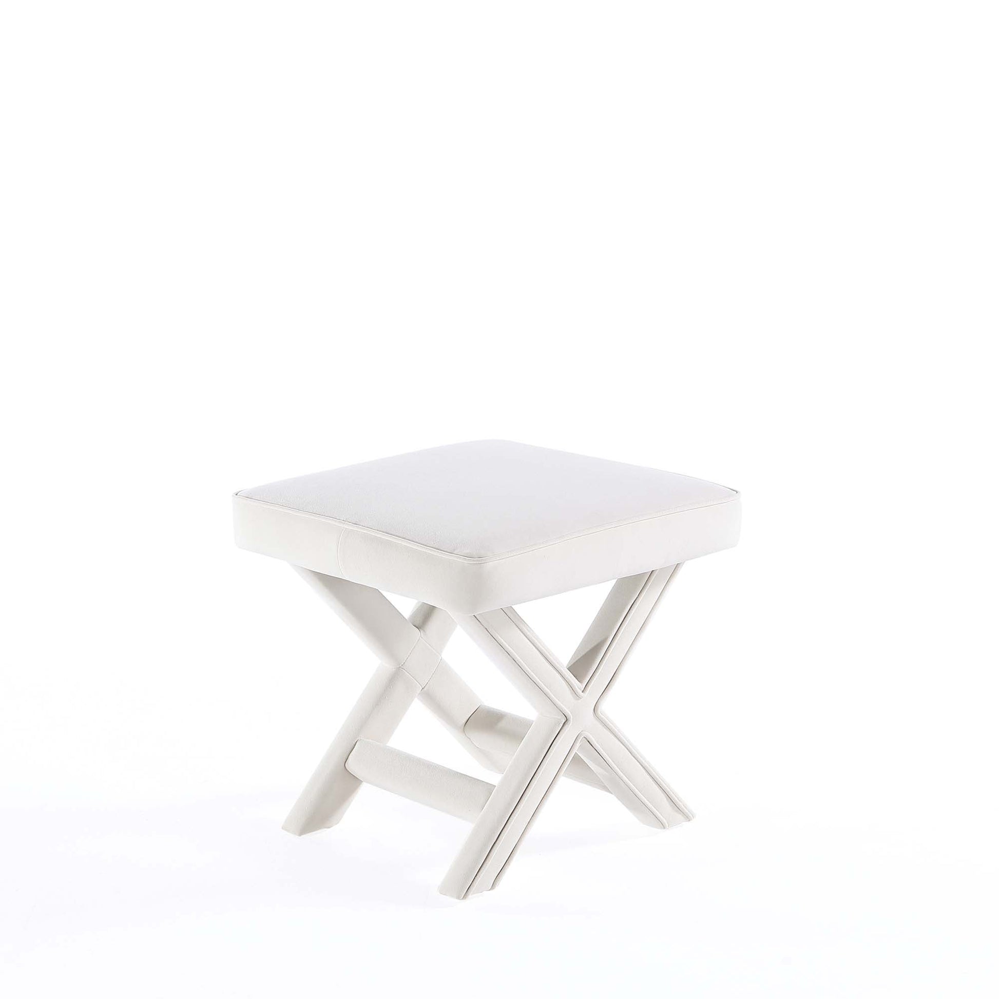 Abigail Single Ottoman Bench in Cream - Ornate Home