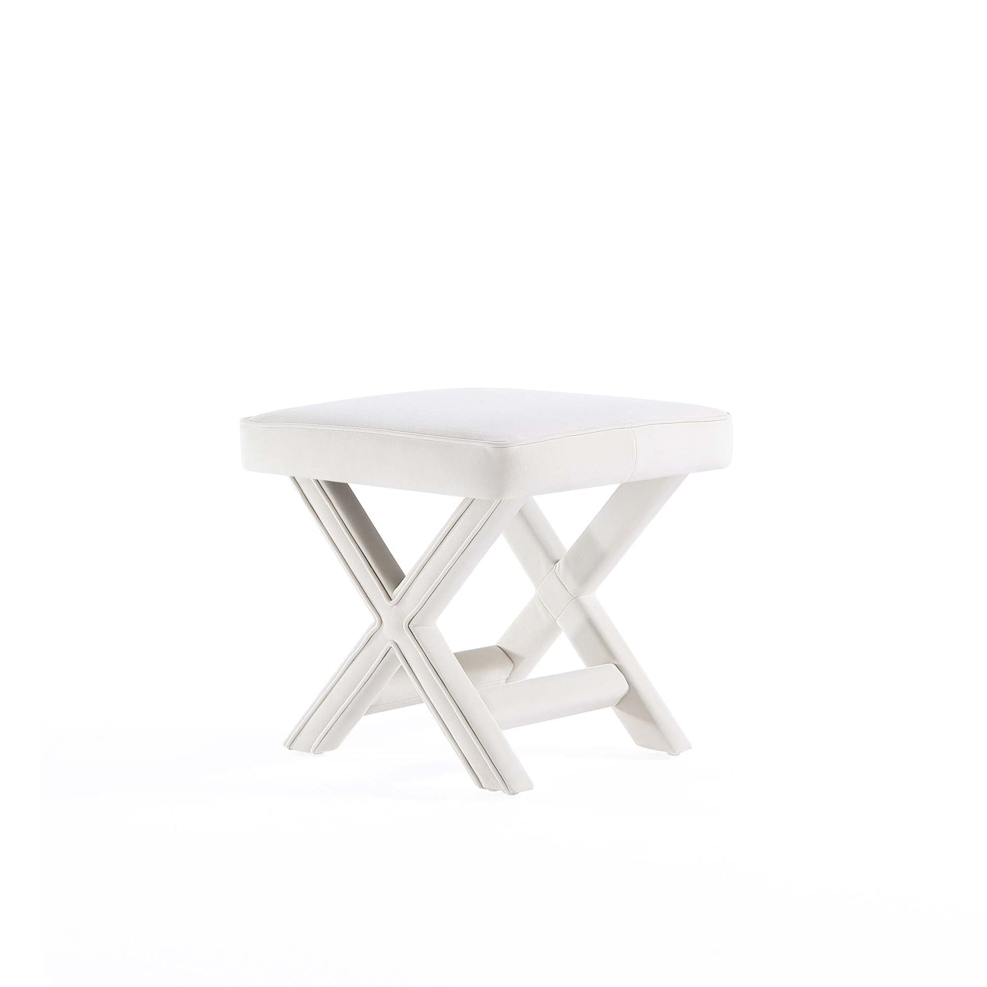 Abigail Single Ottoman Bench in Cream - Ornate Home