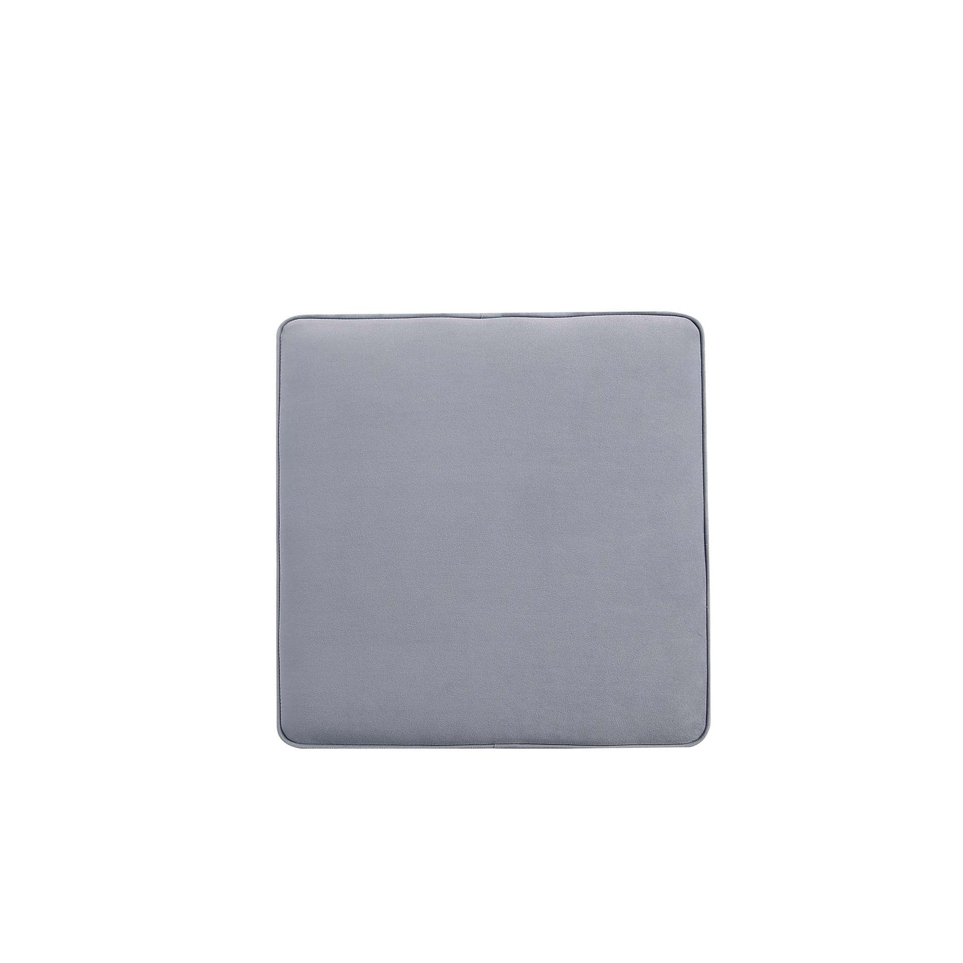 Abigail Single Ottoman Bench in Grey - Ornate Home