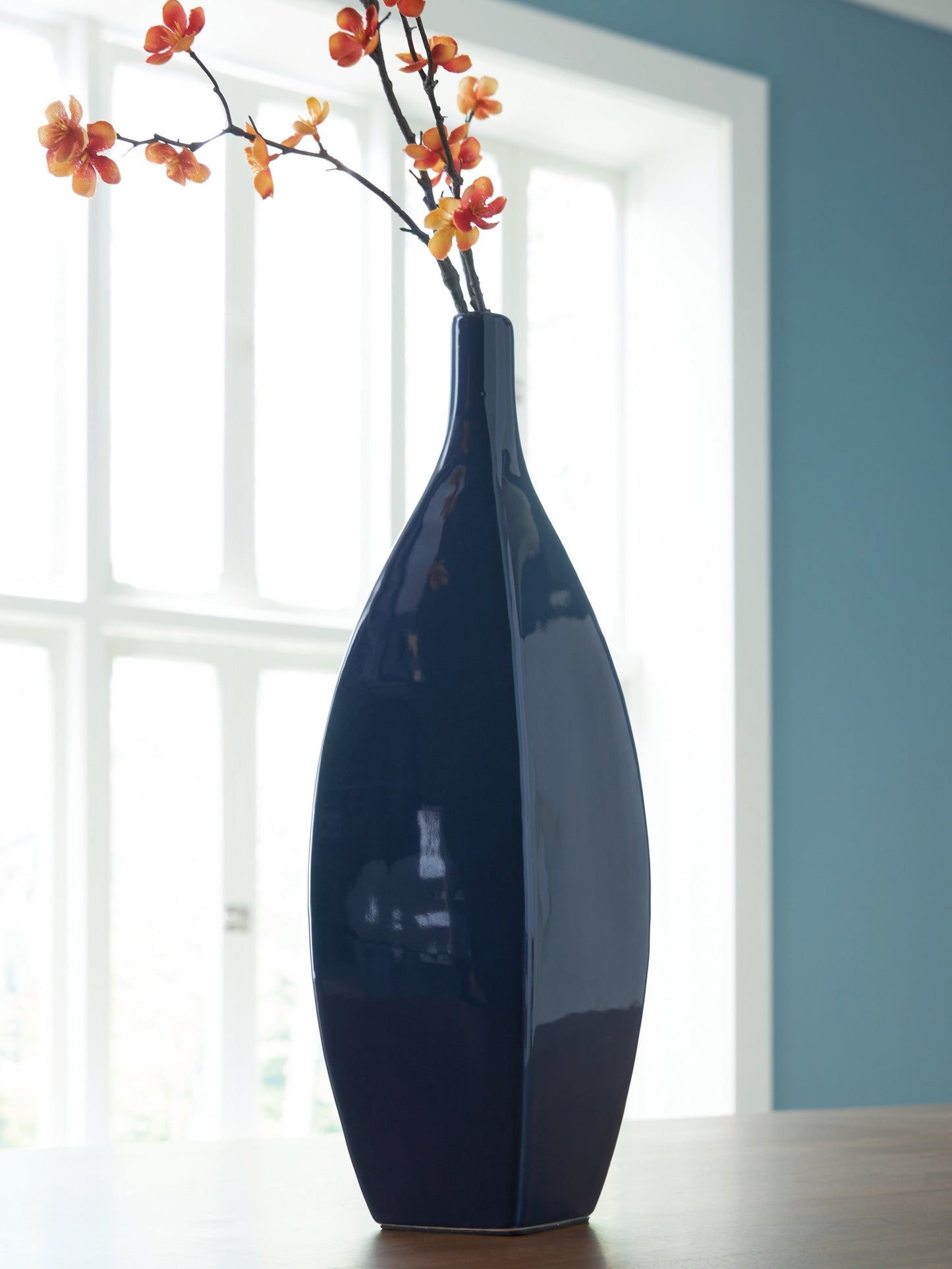 Abtinson Navy Vase 16"- Viva Furn