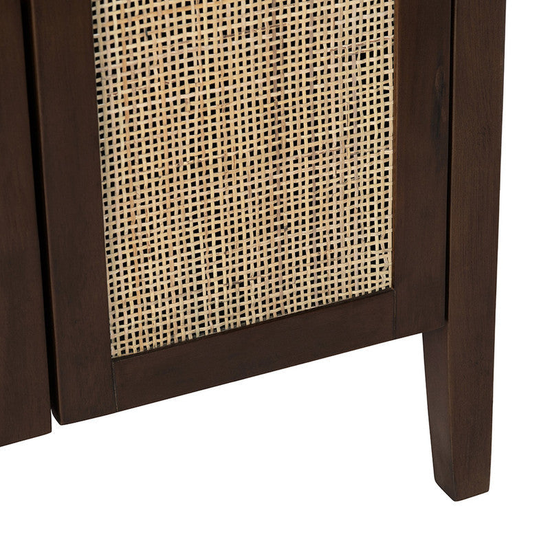 Acadian Brown Six-Door Cabinet - Ornate Home