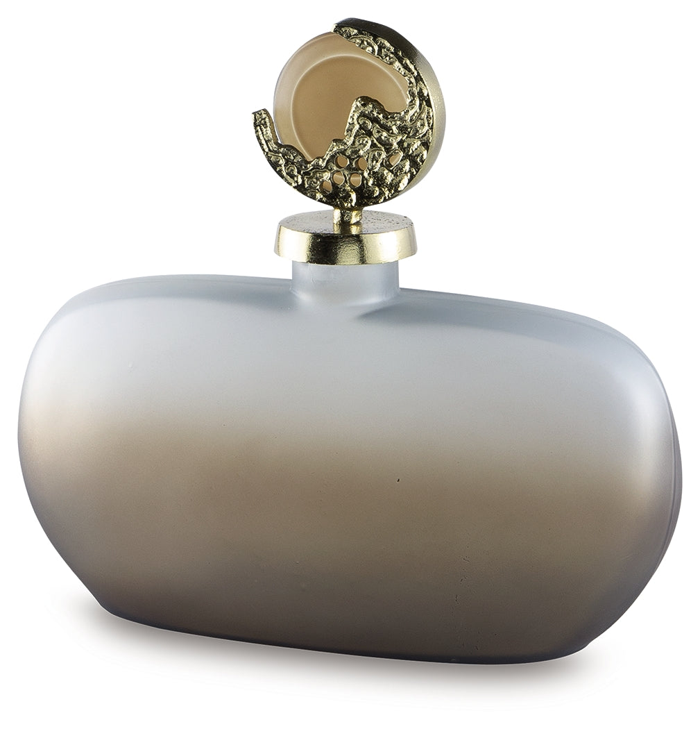 Acario Taupe/Gold Finish Jar- Viva Furn