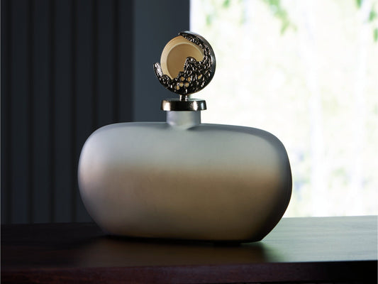 Acario Taupe/Gold Finish Jar- Viva Furn