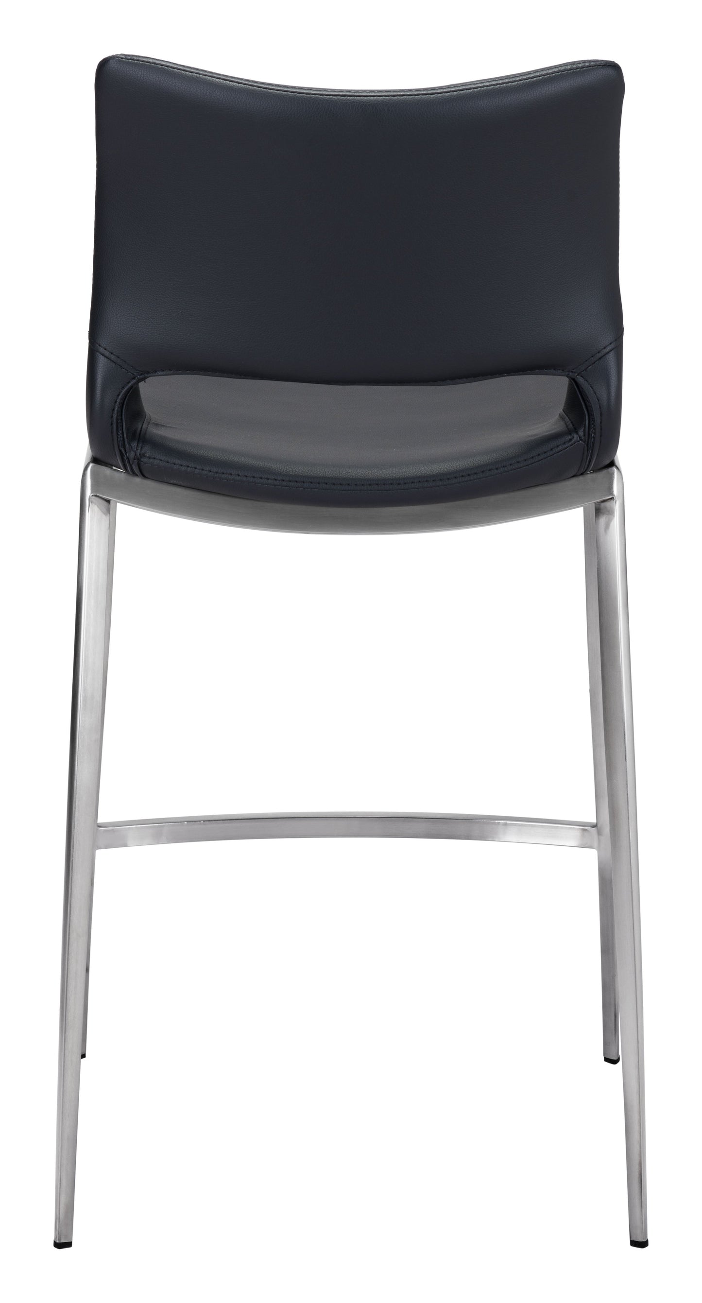 Ace Black & Silver Counter Stool (Set of 2) - Ornate Home