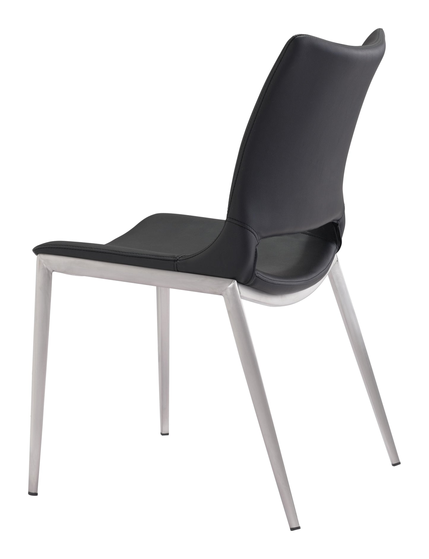 Ace Black & Silver Dining Chair (Set of 2) - Ornate Home