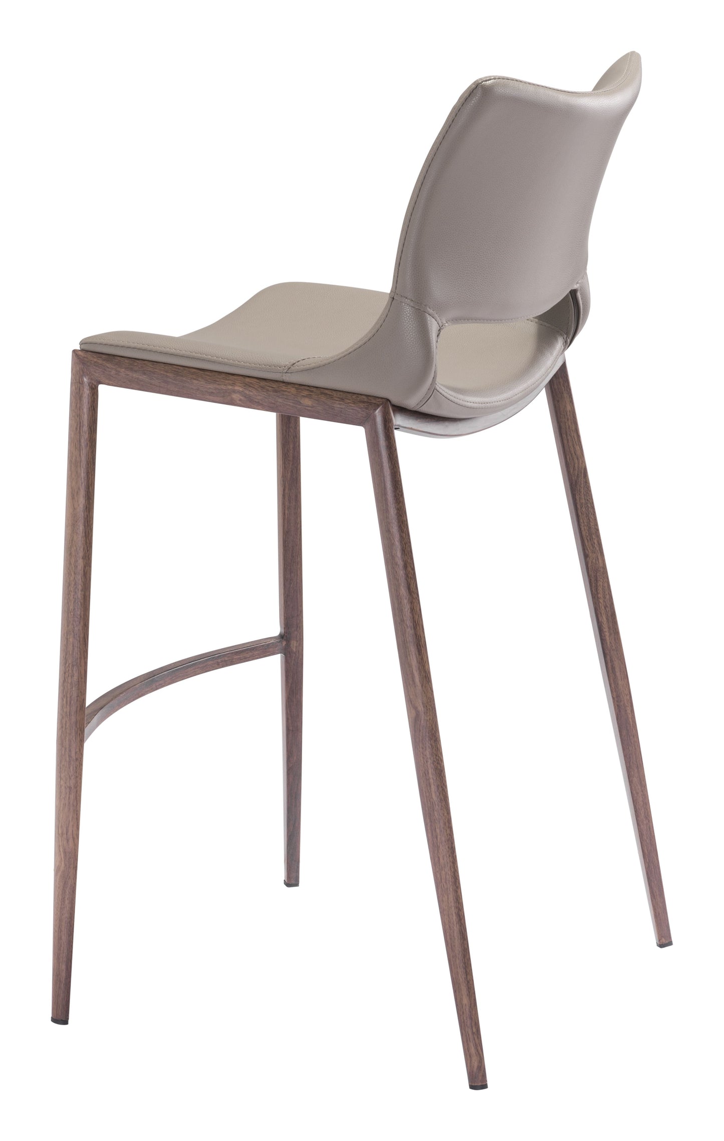Ace Brown & Walnut Barstool (Set of 2) - Ornate Home