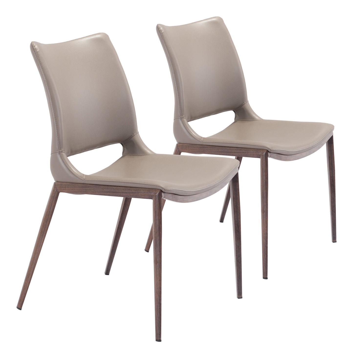 Ace Brown & Walnut Dining Chair (Set of 2) - Ornate Home
