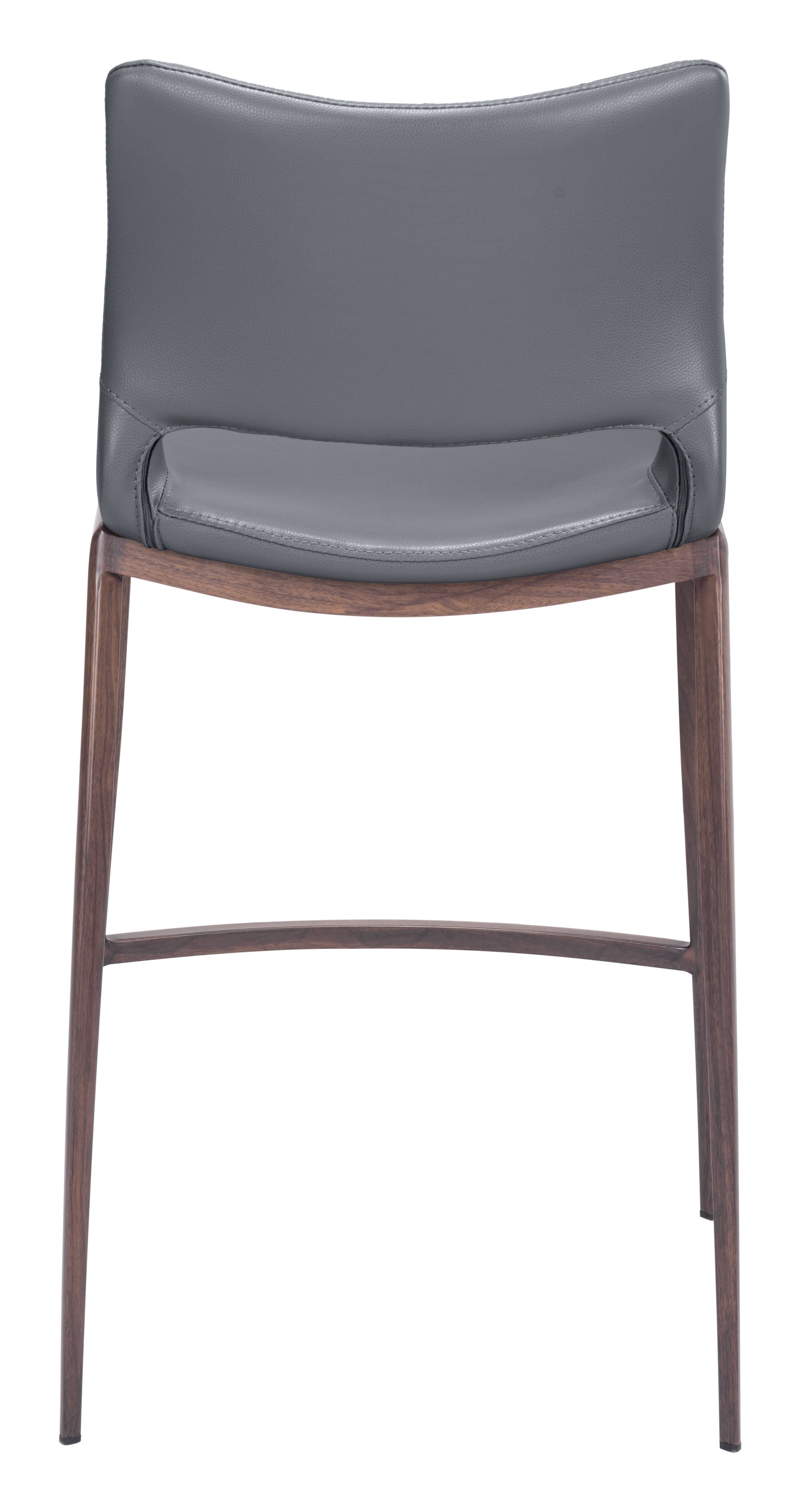 Ace Dark Gray & Walnut Counter Stool (Set of 2) - Ornate Home