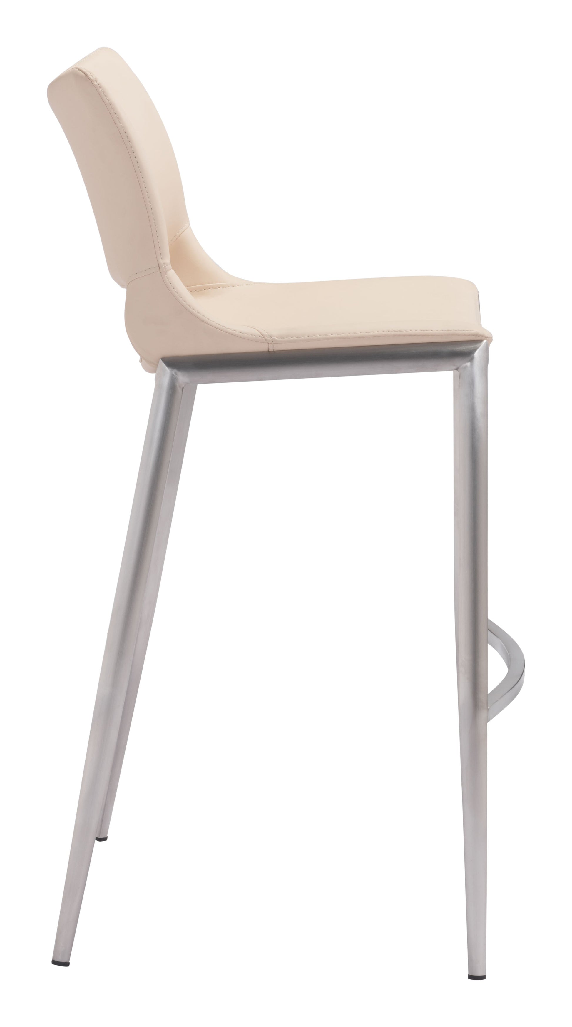 Ace Light Pink & Silver Barstool (Set of 2) - Ornate Home