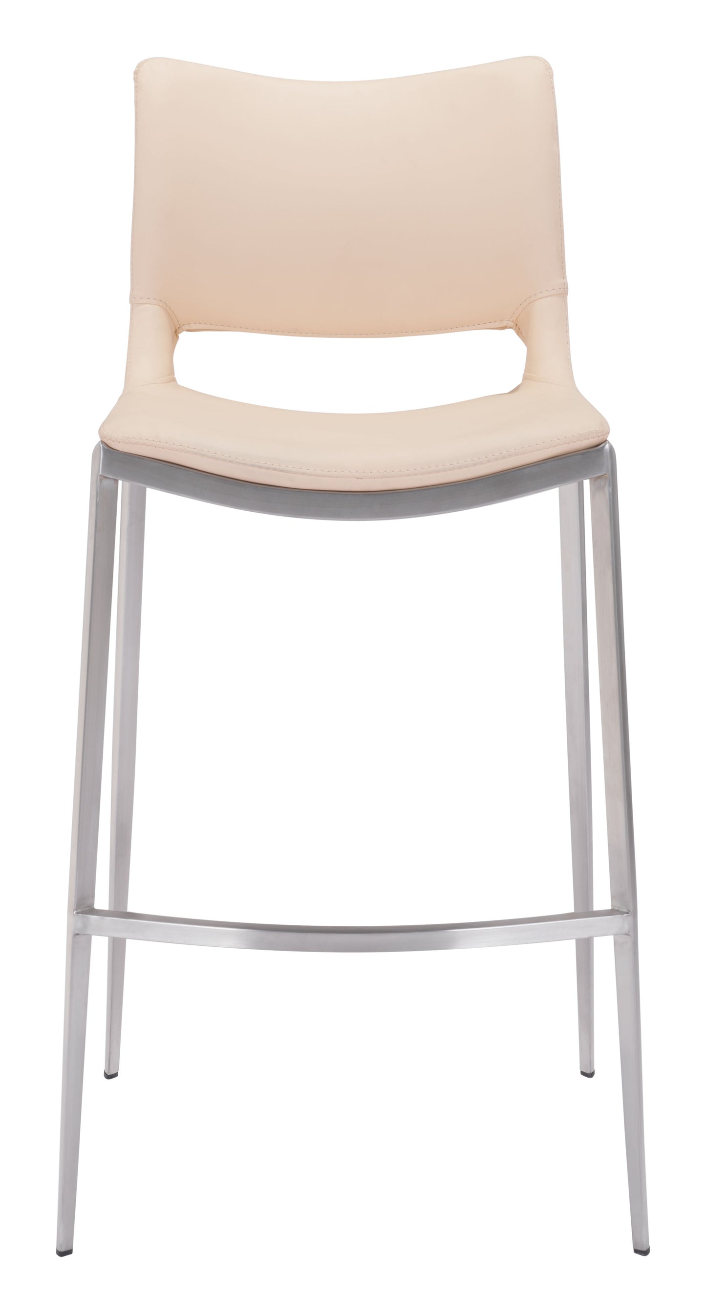Ace Light Pink & Silver Barstool (Set of 2) - Ornate Home