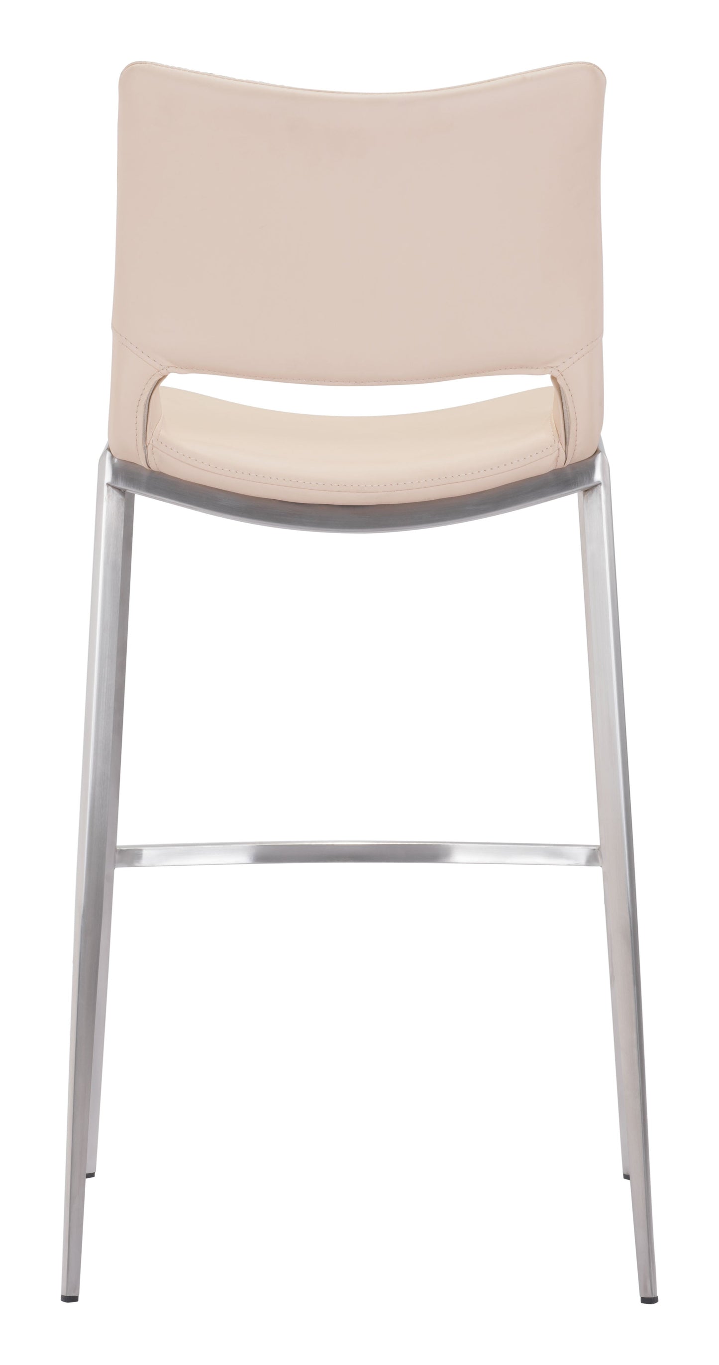 Ace Light Pink & Silver Barstool (Set of 2) - Ornate Home