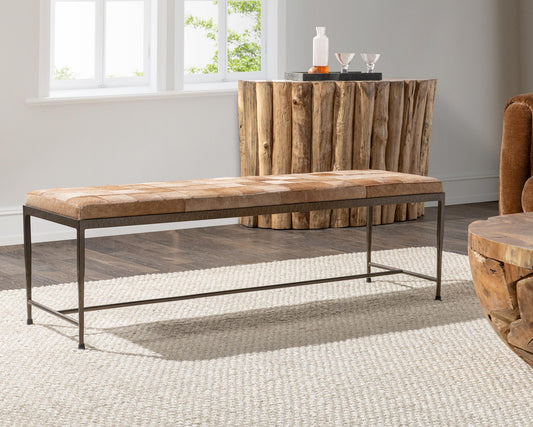 Achen Canyon Sand Accent Bench - Ornate Home