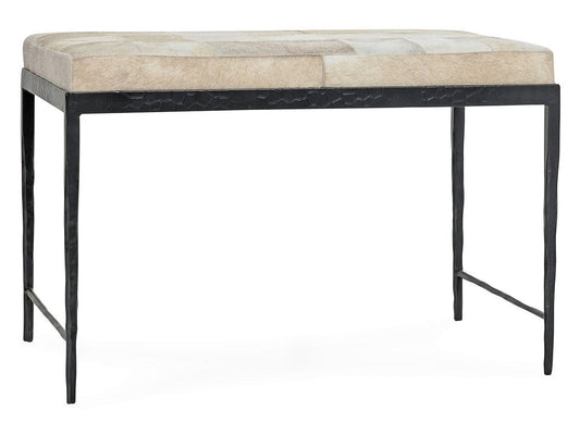 Achen Ivory Hide 28" Bench - Ornate Home
