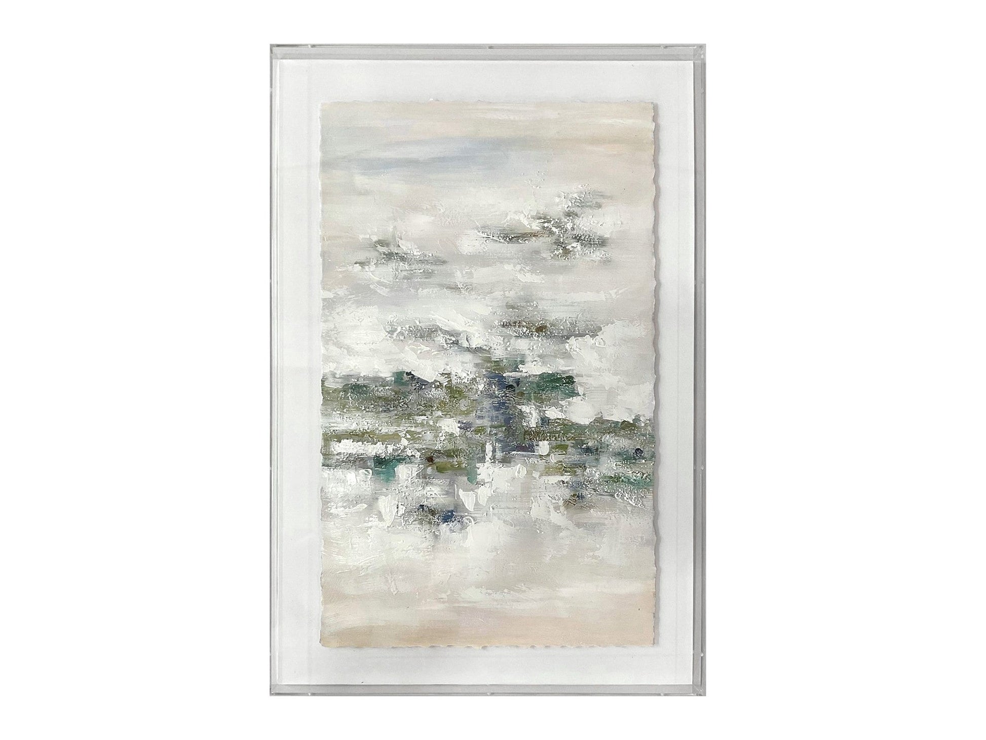 Adair 2 Green/Silver Wall Art - Ornate Home