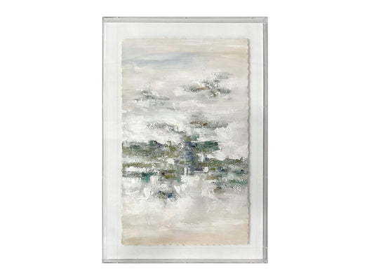 Adair 2 Green/Silver Wall Art - Ornate Home