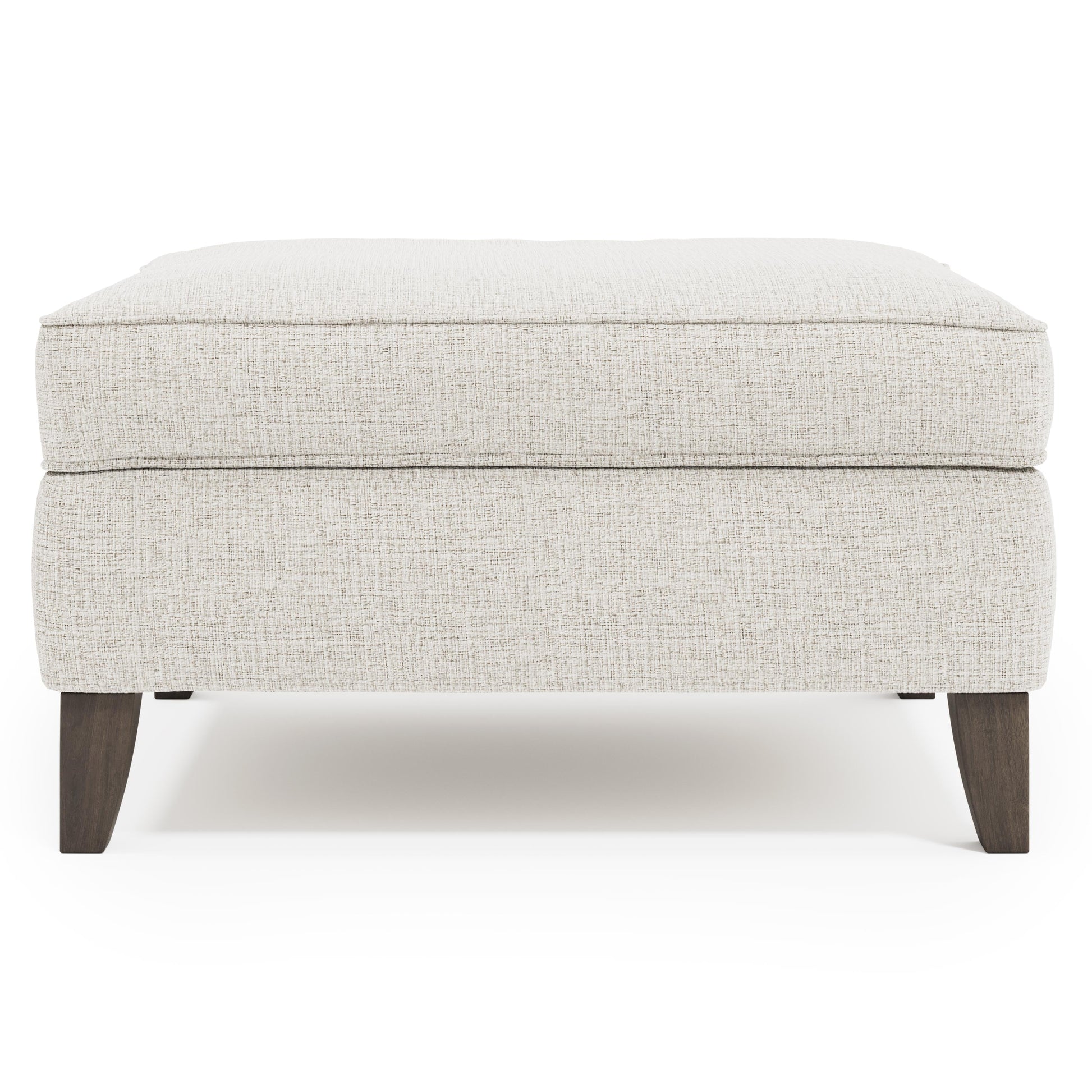 Addison Grey Fabric Ottoman - Ornate Home