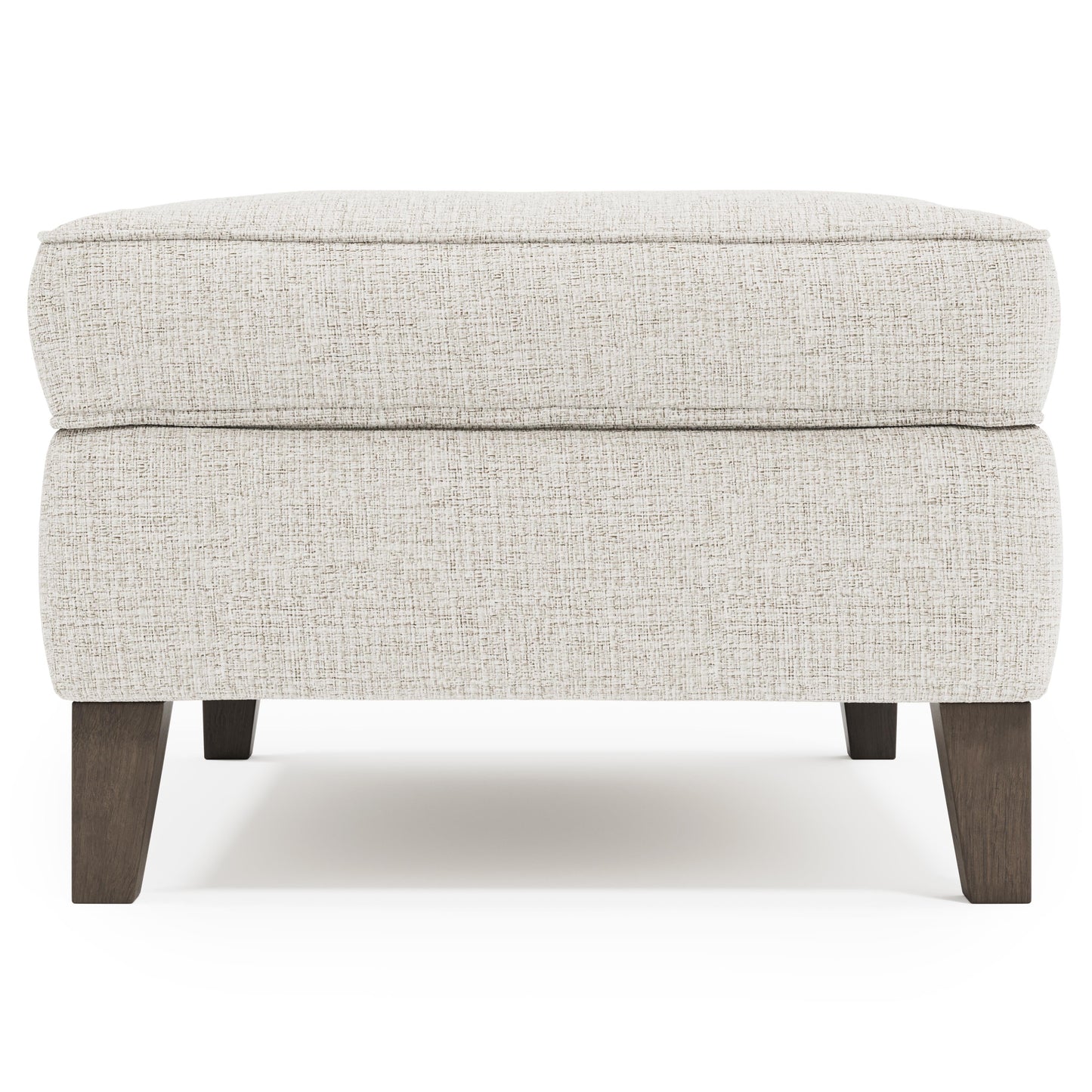 Addison Grey Fabric Ottoman - Ornate Home