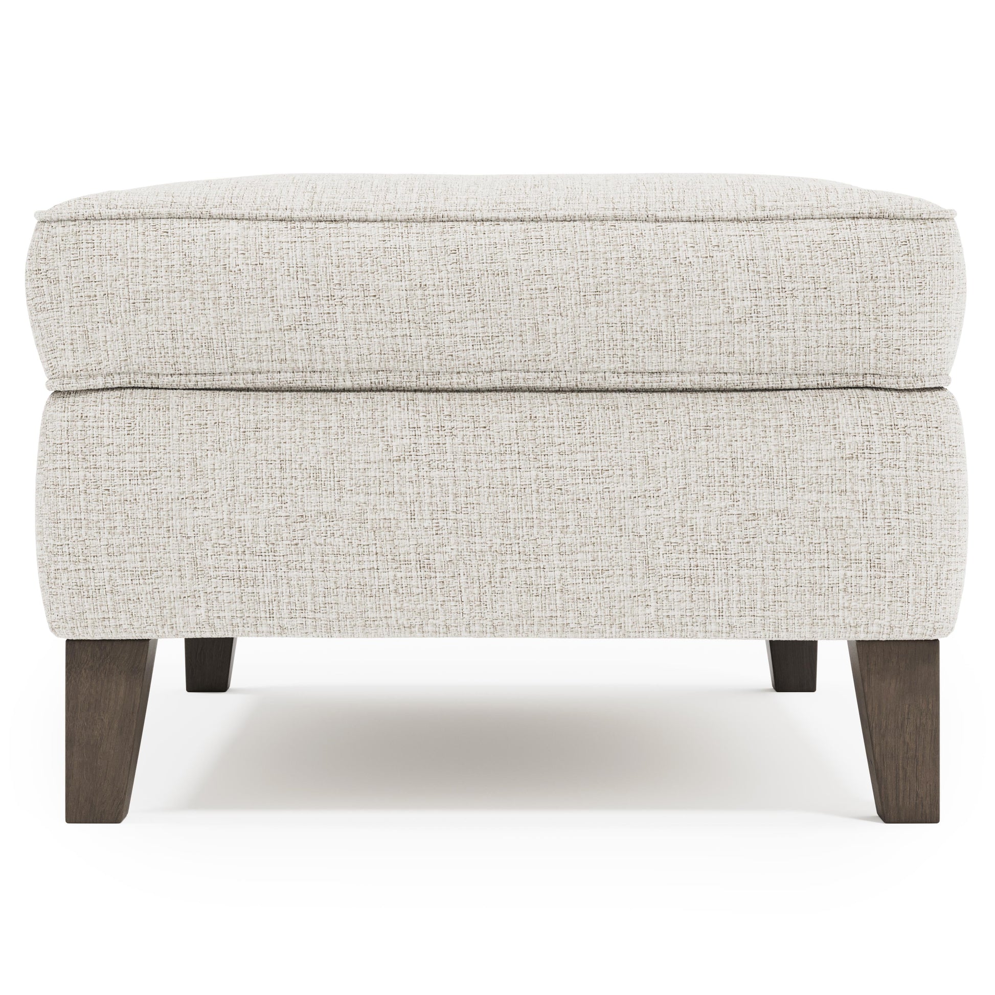 Addison Grey Fabric Ottoman - Ornate Home
