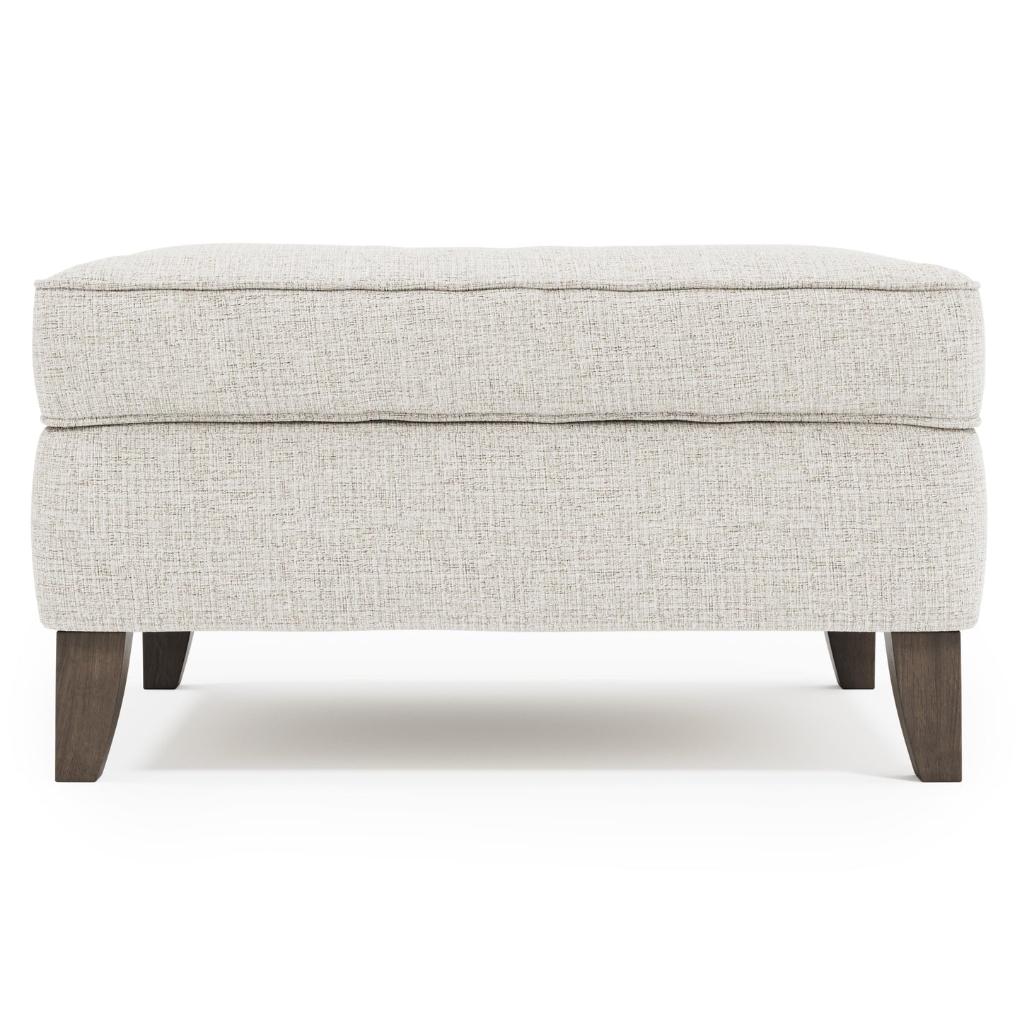 Addison Grey Fabric Ottoman - Ornate Home