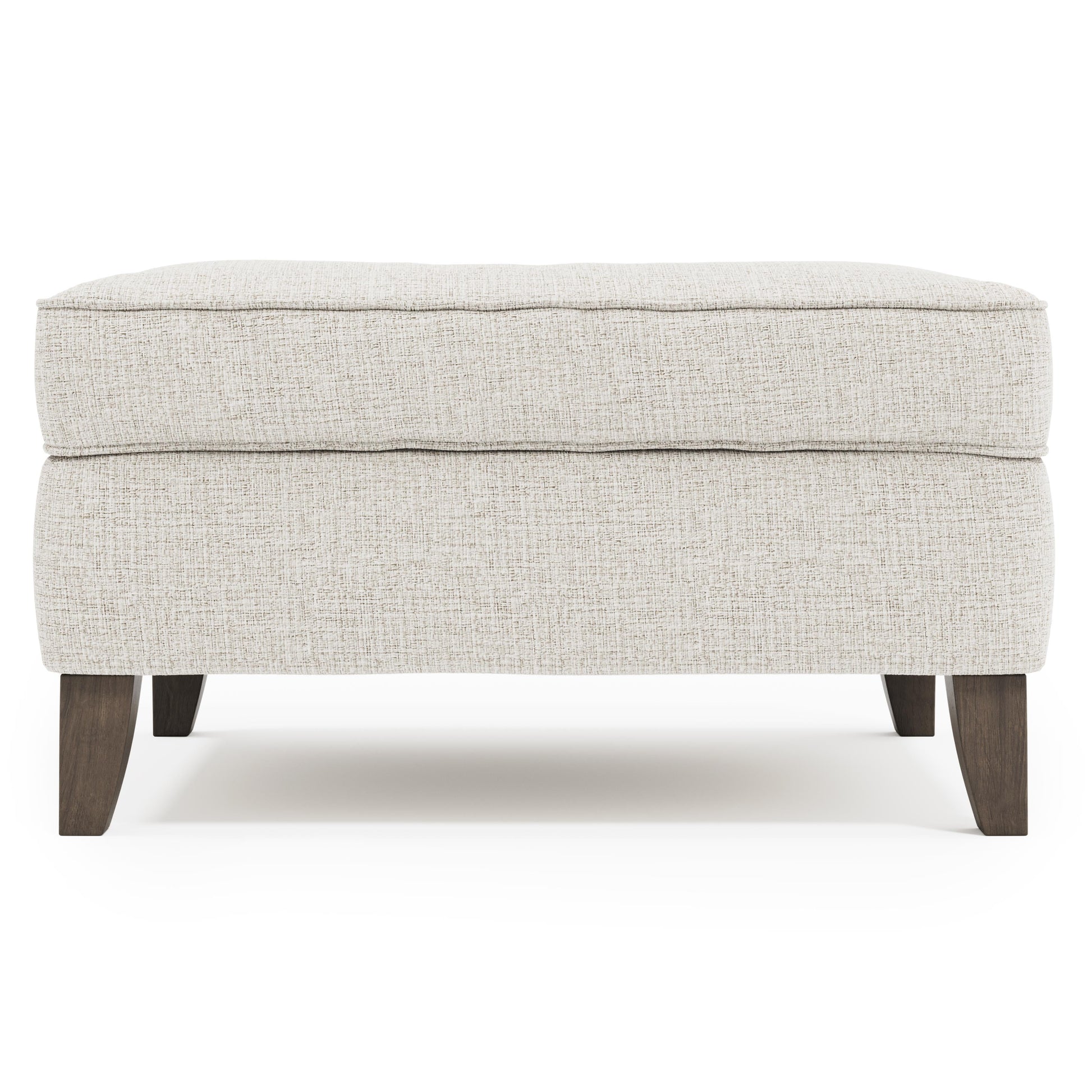 Addison Grey Fabric Ottoman - Ornate Home