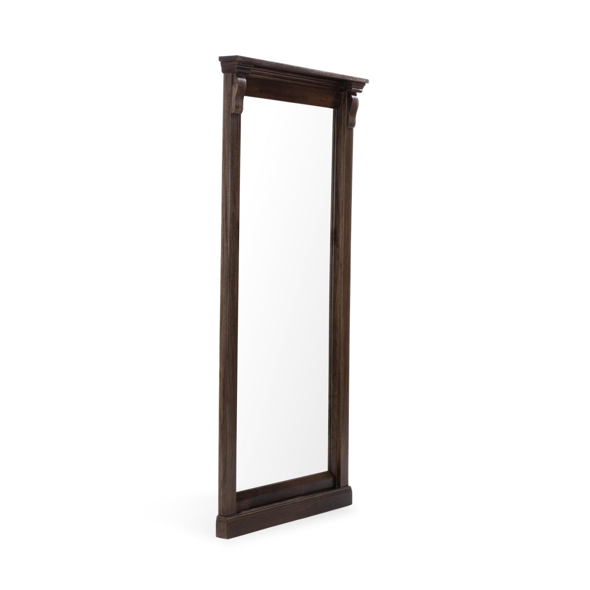 Adelaide Cocoa Brown Floor Mirror - Ornate Home