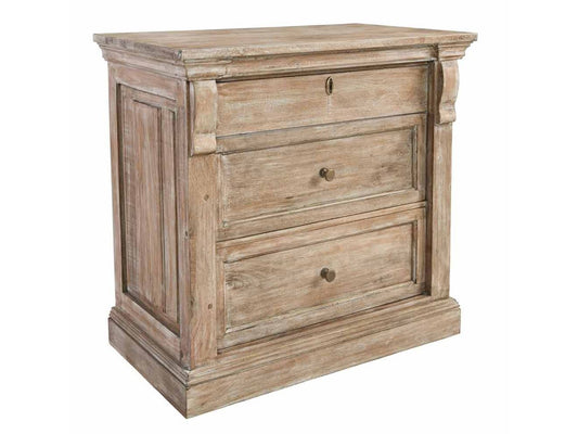 Adelaide Natural Whitewash Nightstand - Ornate Home