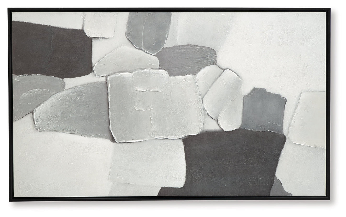 Adilson White/Gray/Black Wall Art- Viva Furn