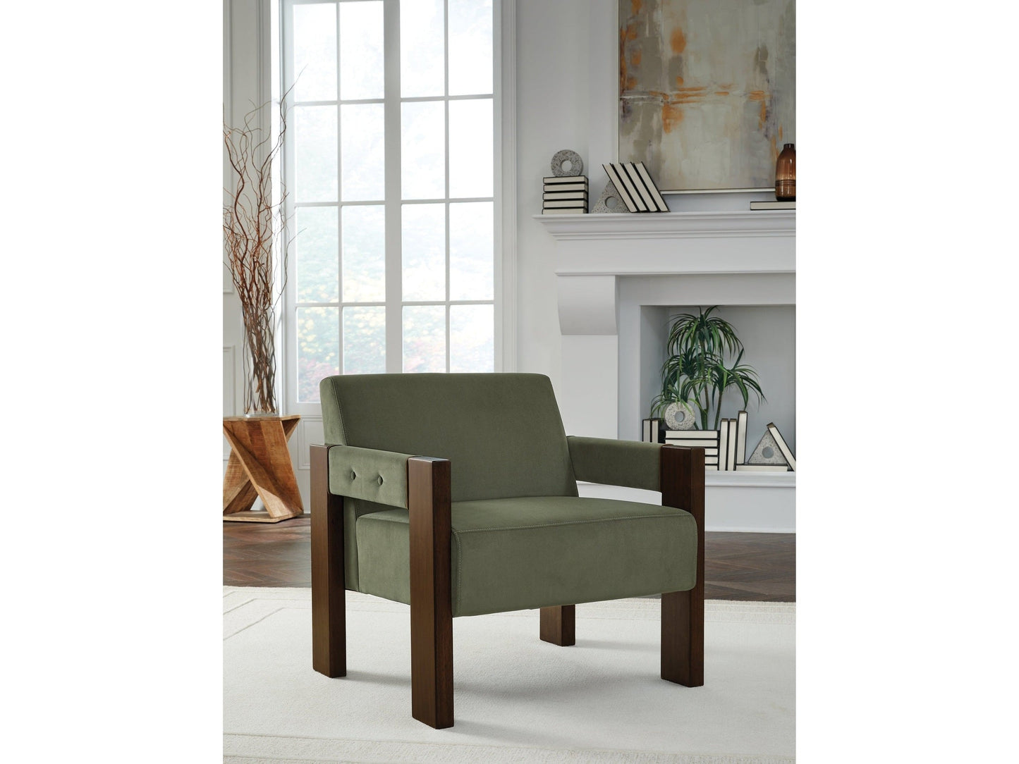 Adlanlock Olive Accent Chair- Viva Furn