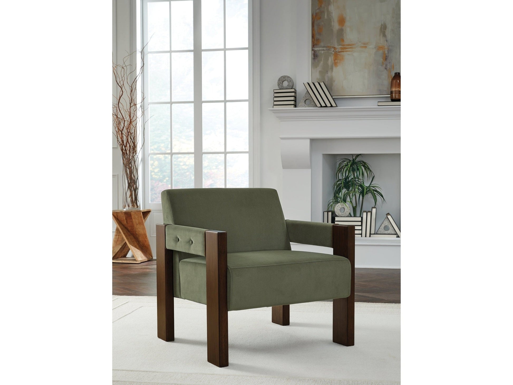 Adlanlock Olive Accent Chair- Viva Furn