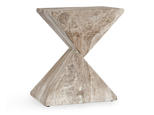 Adler Brown/Ivory Outdoor Accent Table - Ornate Home