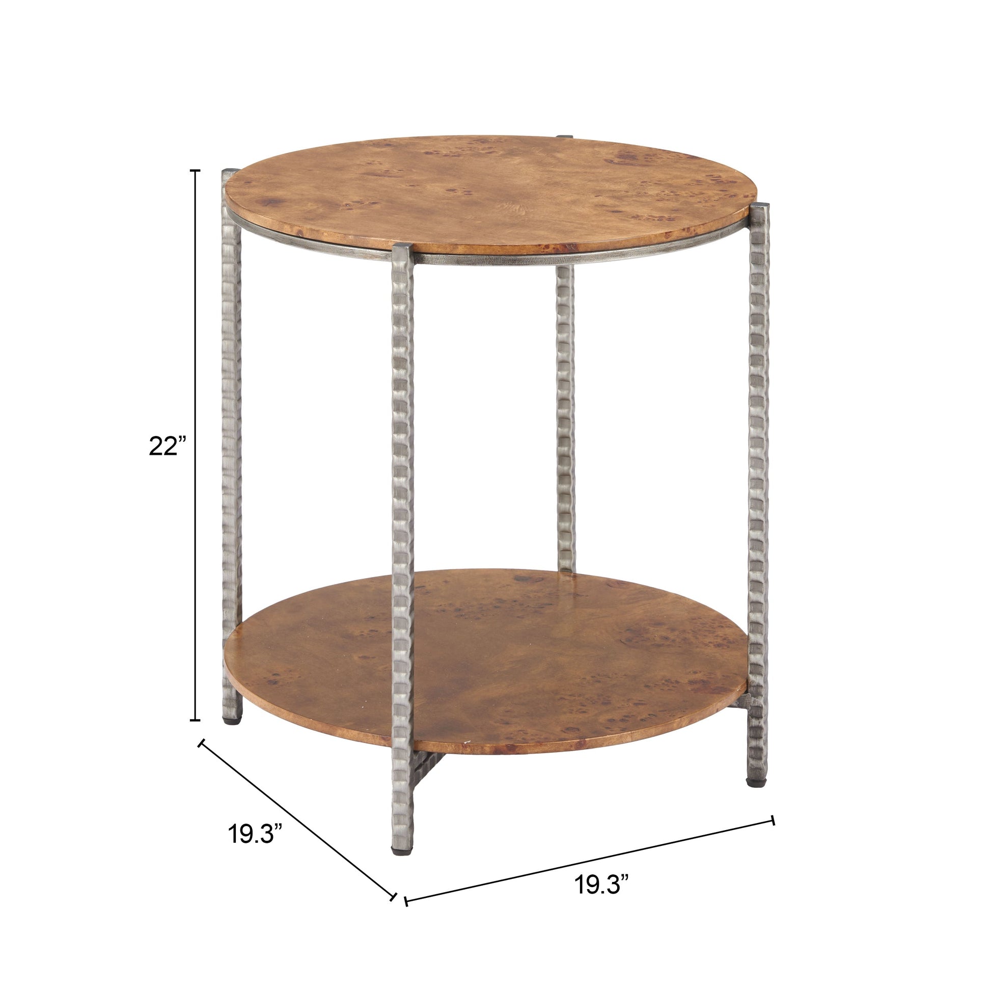 Adna Brown Side Table - Ornate Home