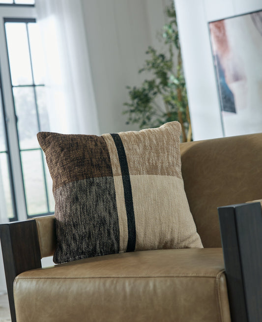 Adrielton Black/Brown/Tan Pillow- Viva Furn