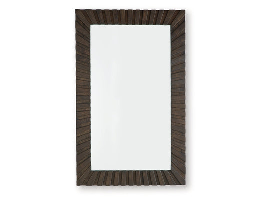 Advin Dark Brown Accent Mirror- Viva Furn