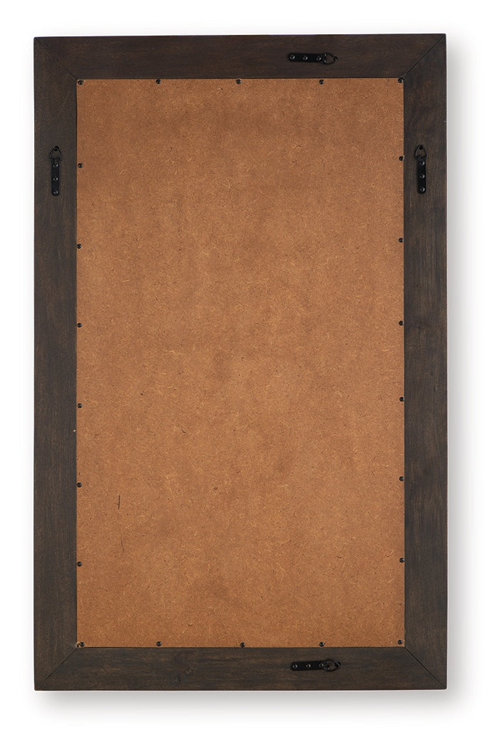Advin Dark Brown Accent Mirror- Viva Furn