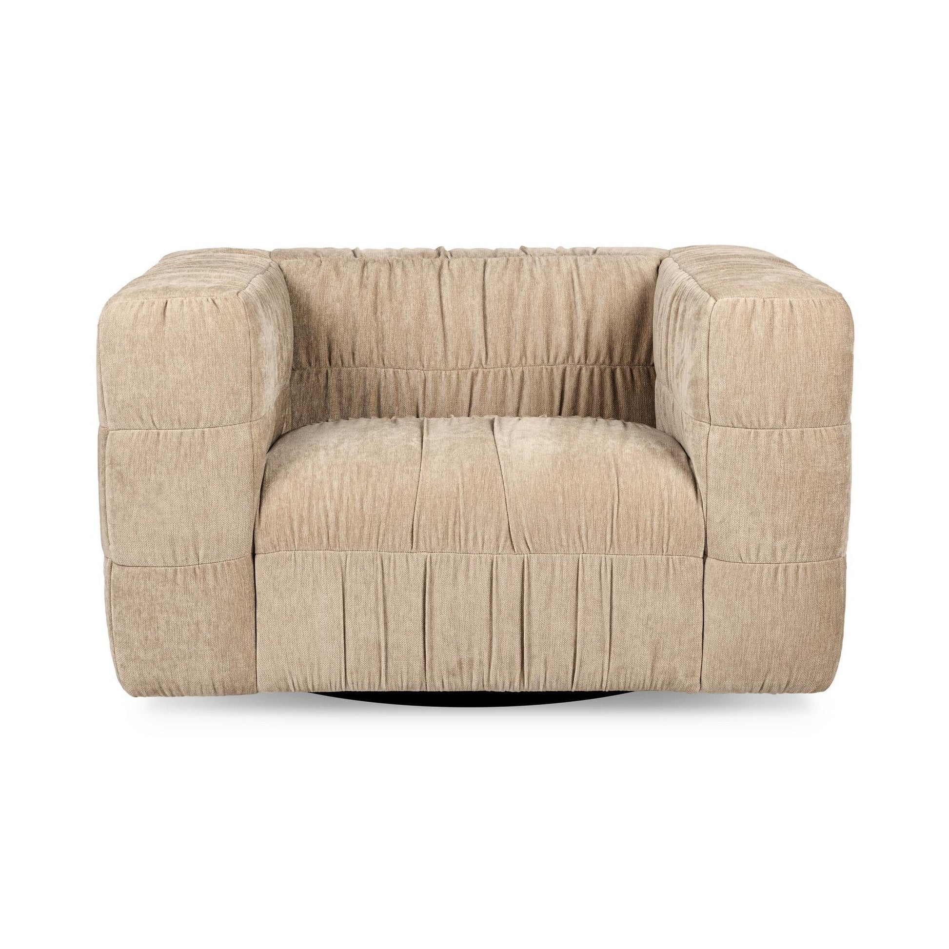 Afeela French Vanilla Upholstered Swivel Chair - Ornate Home