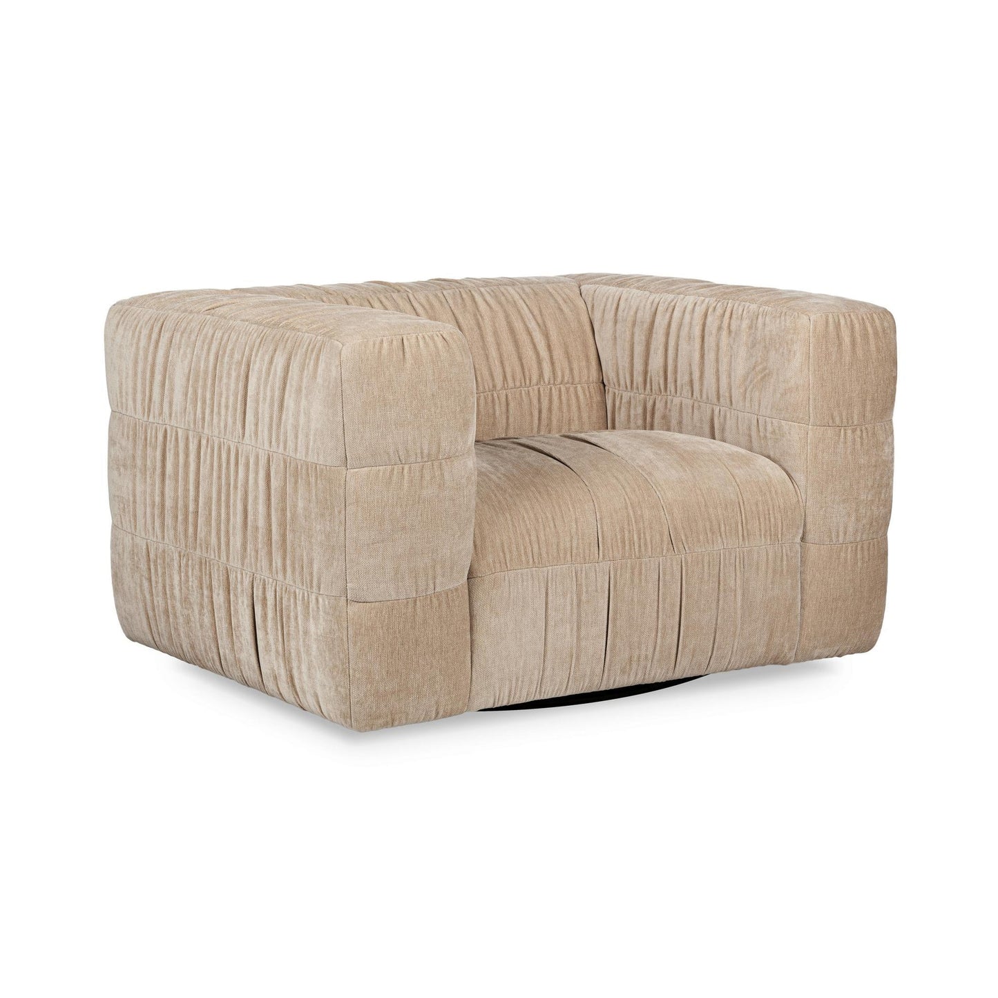 Afeela French Vanilla Upholstered Swivel Chair - Ornate Home
