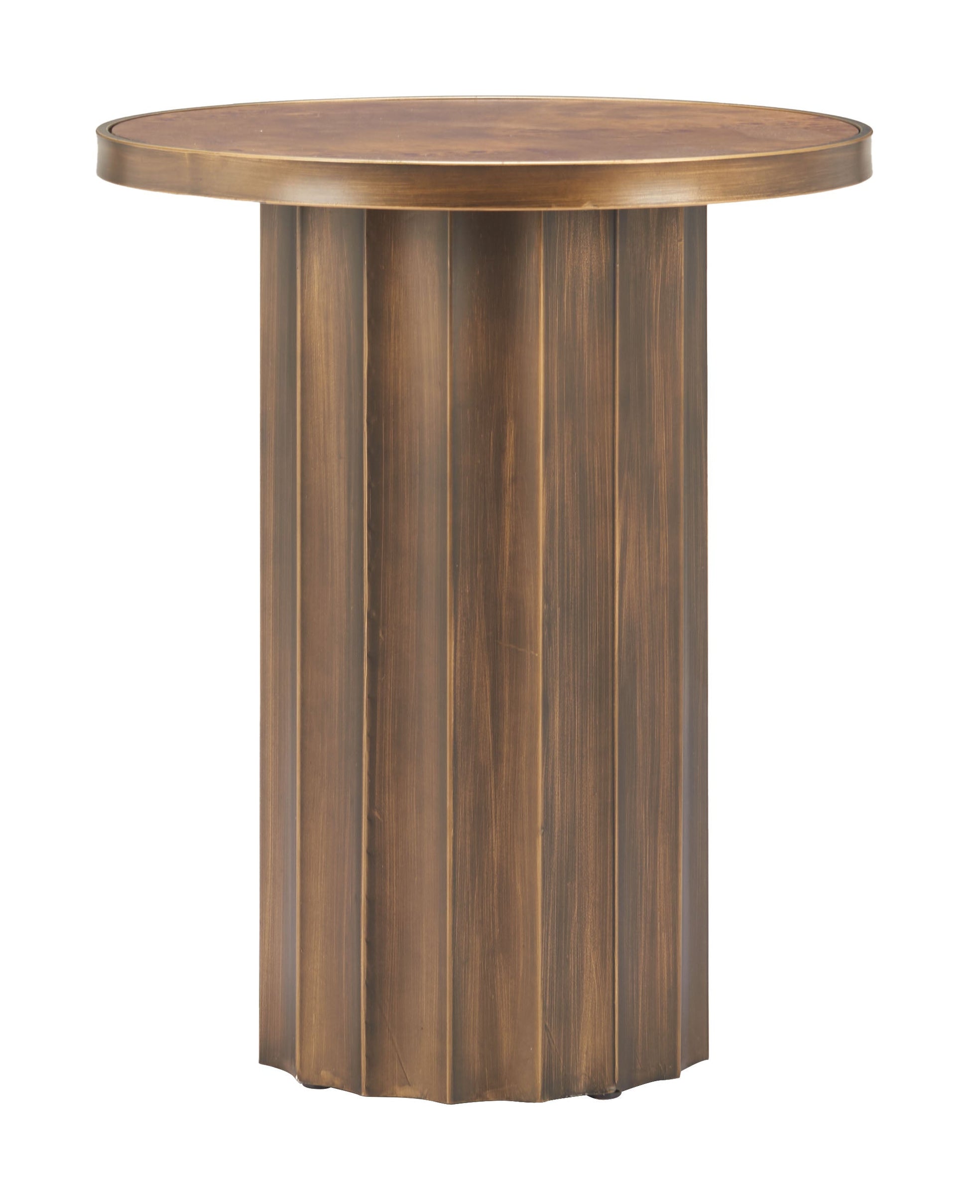 Afinato Brown Side Table - Ornate Home