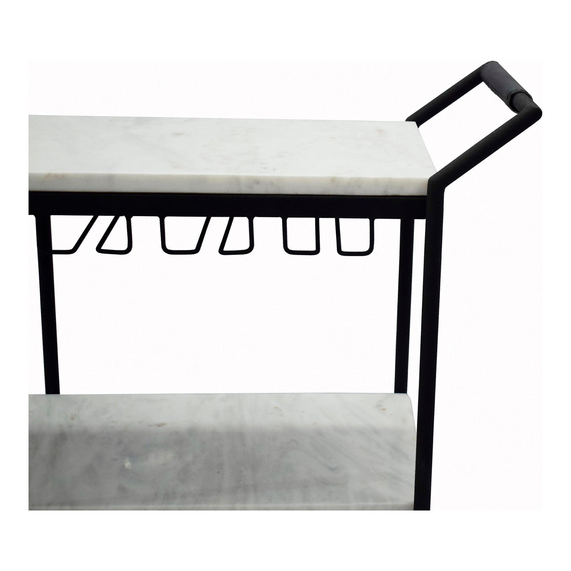 After Hours White Bar Cart - Ornate Home